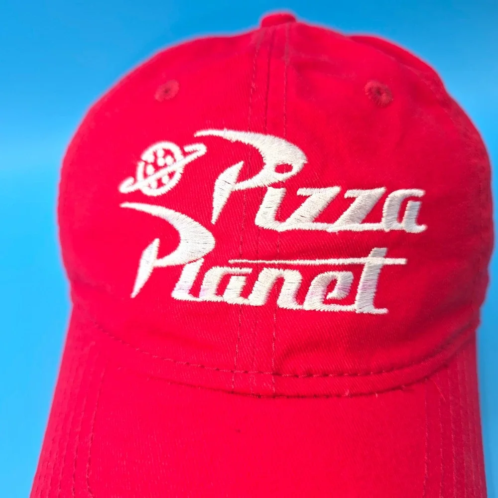 Toy Story Pizza‎ Planet Sportsman Disney Red Baseball Cap Adjustable Strap